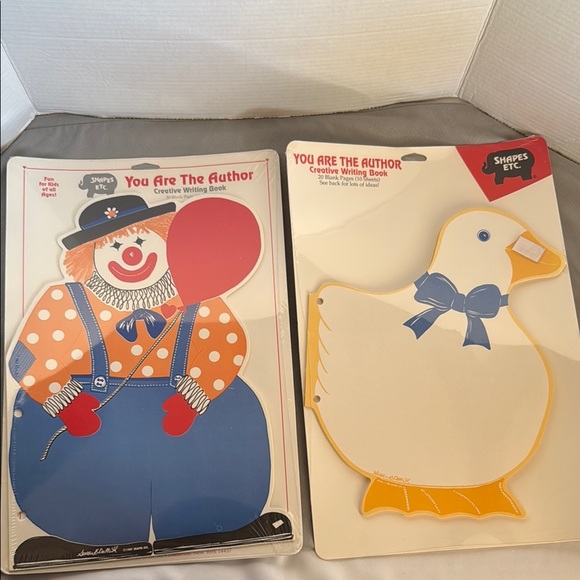 Vintage Teaching Tree Shapes Etc Creative Writing Clown Animals People Lot of 6 - Picture 1 of 14